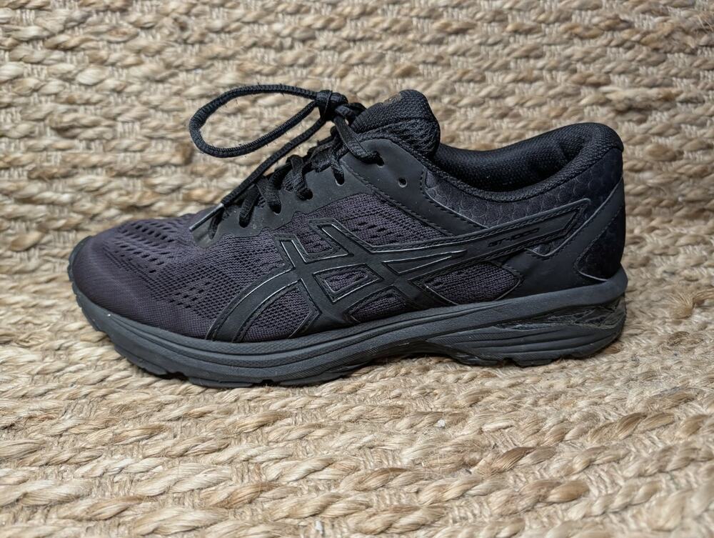 Asics GT 1000 6 Triple Black Running Sneakers Shoes Men's 9 Athletic Gym